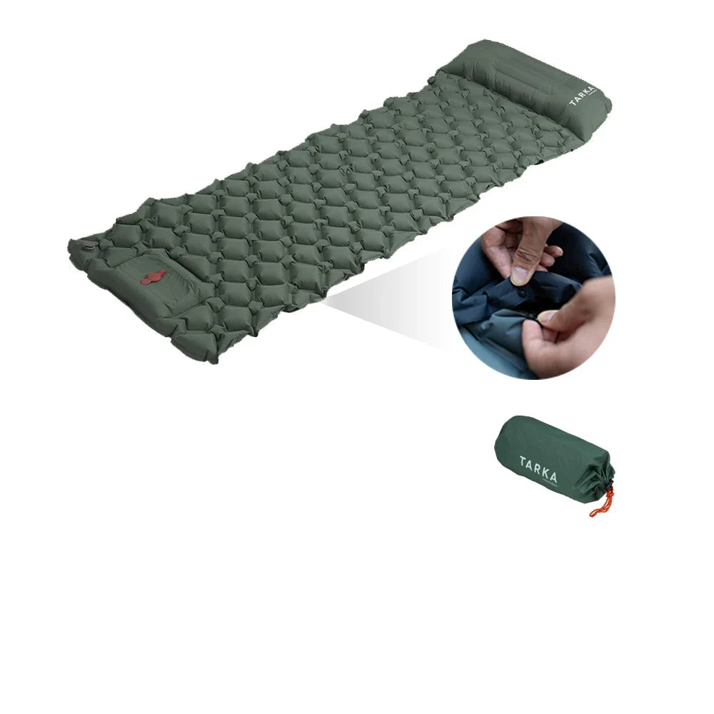 Self-Inflating Camping Sleeping Pad with Pillow
