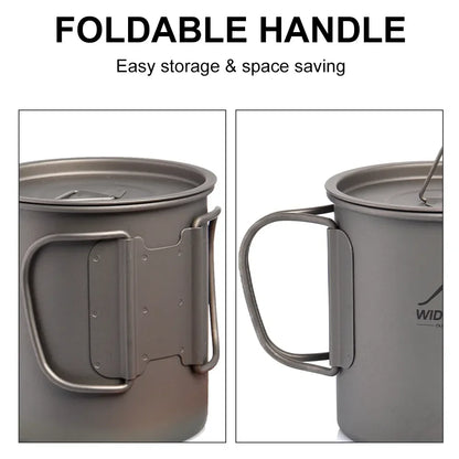 Lightweight Titanium Camping Mug for Hiking