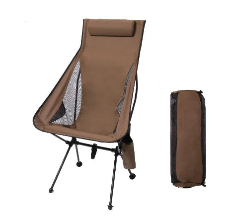 Folding Camping Chair with Headrest Aluminium Alloy Lightweight