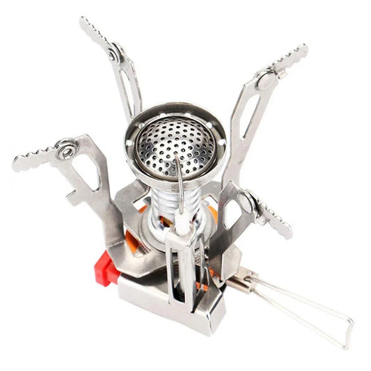 Ultralight Camping Gas Stove – Portable Aluminum Alloy Cooker for Outdoor & Survival