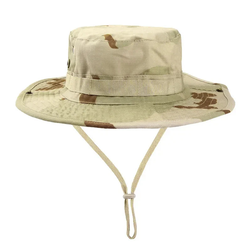 Camouflage Boonie Hat Wide Brim Unisex Foldable Sun Hat