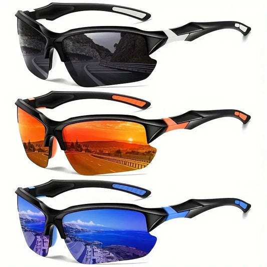 Polarized Sports Sunglasses – Lightweight UV Protection for Running, Cycling & Outdoor Use
