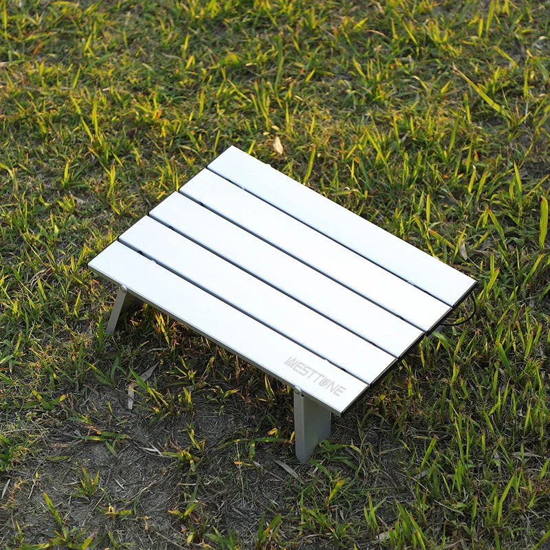 Ultralight Roll Up Folding Camping Table Portable Aluminium Alloy