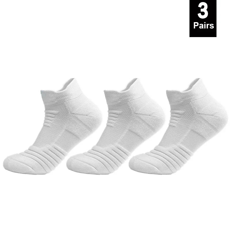 3 Pairs Cotton Crew Socks Breathable Anti Slip Unisex 38 to 44