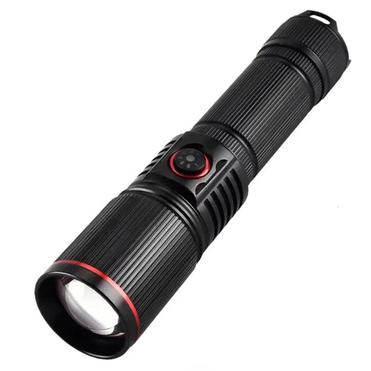 White Laser LED Flashlight – Long Range & USB Rechargeable