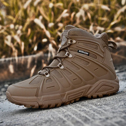 Men’s Winter Hiking Boots Leather High Top Waterproof Non Slip