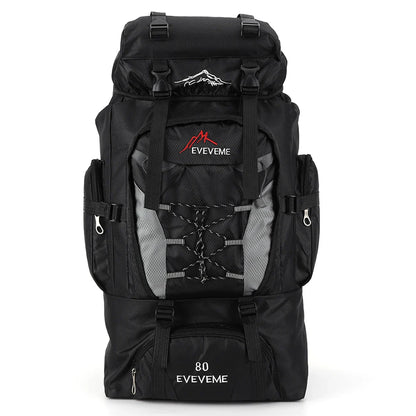 80 L Mountaineering Hiking Backpack Unisex Large Capacity