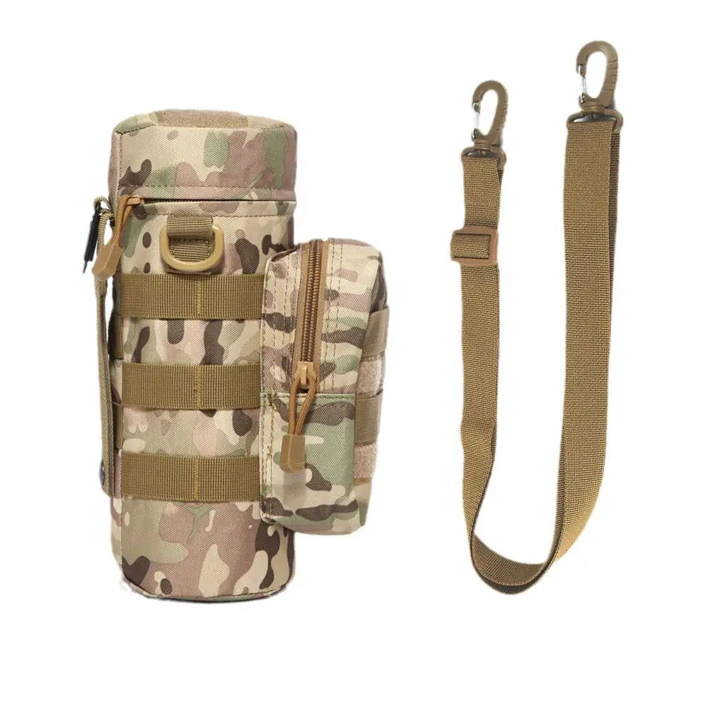 MOLLE Water Bottle Holder Hydration Pouch with Strap Fits 32 oz