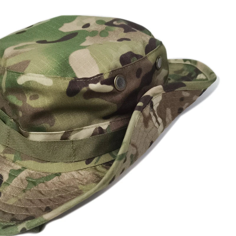 Camouflage Boonie Hat Wide Brim Unisex Foldable Sun Hat