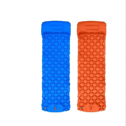 Ultralight Air Mattress 1 Person Moisture-Proof Built In Pump with Pillow