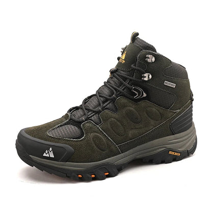 Men’s High Top Suede Hiking Boots Lace Up Non Slip for Winter