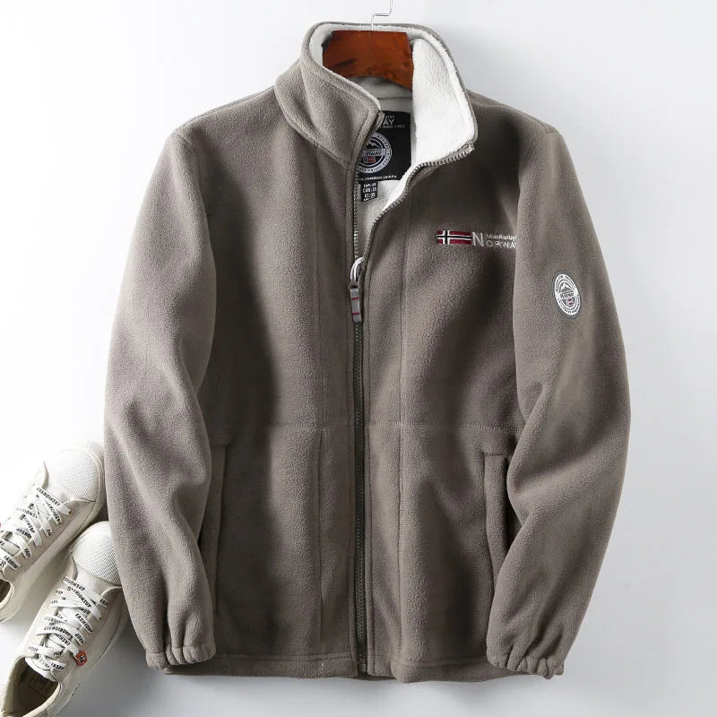 Men’s Thickened Wool Winter Jacket Casual Coat