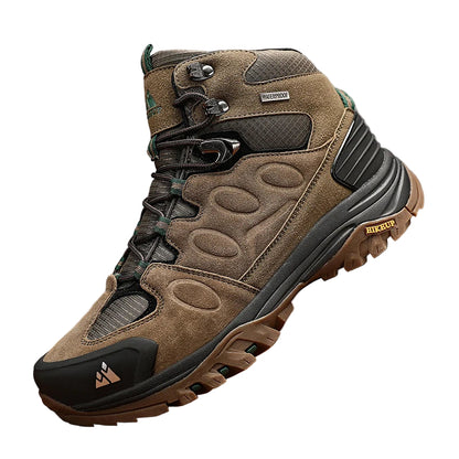 Men’s High Top Suede Hiking Boots Lace Up Non Slip for Winter