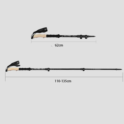 Premium Trekking Poles Set (2PCS) – Telescopic, Shock-Absorbing & Quick Lock