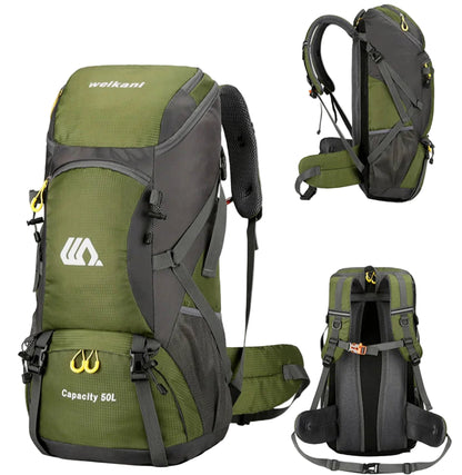 50 L Hiking Travel Backpack Waterproof Large Capacity