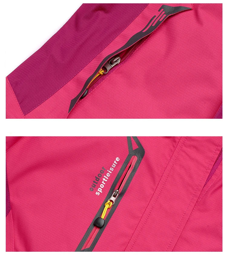 Women’s Waterproof Windproof Hiking Jacket and Pants Set