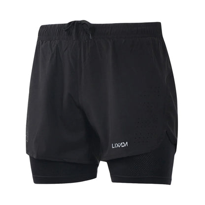Men’s 2‑in‑1 Quick-Dry Hiking Shorts
