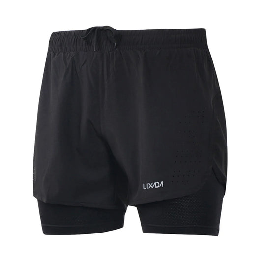 Men’s 2‑in‑1 Quick-Dry Hiking Shorts