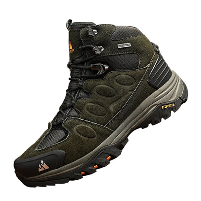 Men’s High Top Suede Hiking Boots Lace Up Non Slip for Winter