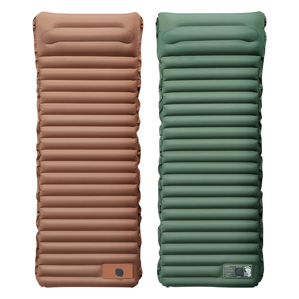 10 cm Self-Inflating Sleeping Mat Ultralight Waterproof Foot Pump and Pillow