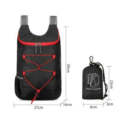 Lightweight Waterproof Nylon Folding Backpack for Camping and Hiking