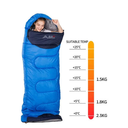 Ultralight Waterproof Winter Envelope Sleeping Bag for Backpacking