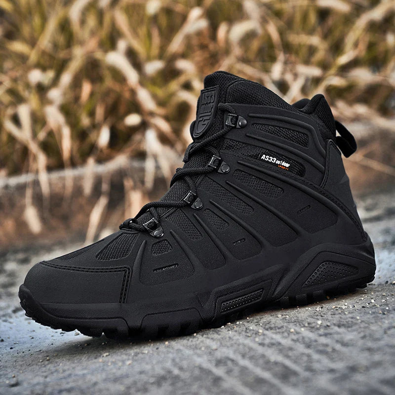 Men’s Winter Hiking Boots Leather High Top Waterproof Non Slip