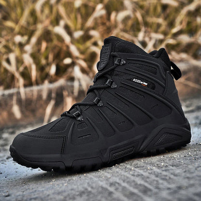 Men’s Winter Hiking Boots Leather High Top Waterproof Non Slip