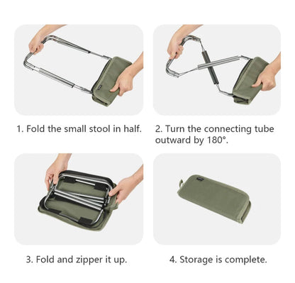 Folding Camping Chair – Lightweight Aluminum Seat with Thickened Cushion