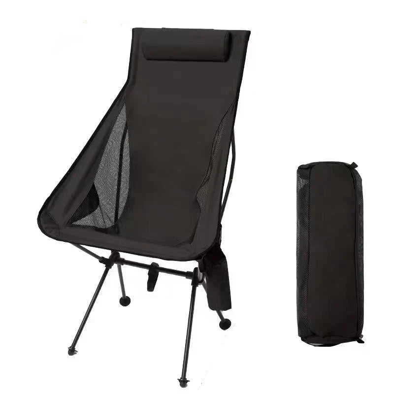 Folding Camping Chair with Headrest Aluminium Alloy Lightweight