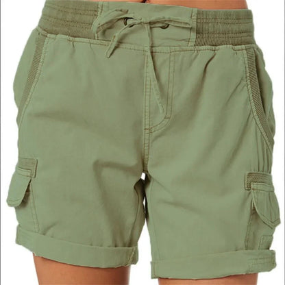 Women’s Butterfly Print Cargo Shorts Summer Plus Size