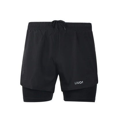 Men’s 2‑in‑1 Quick-Dry Hiking Shorts