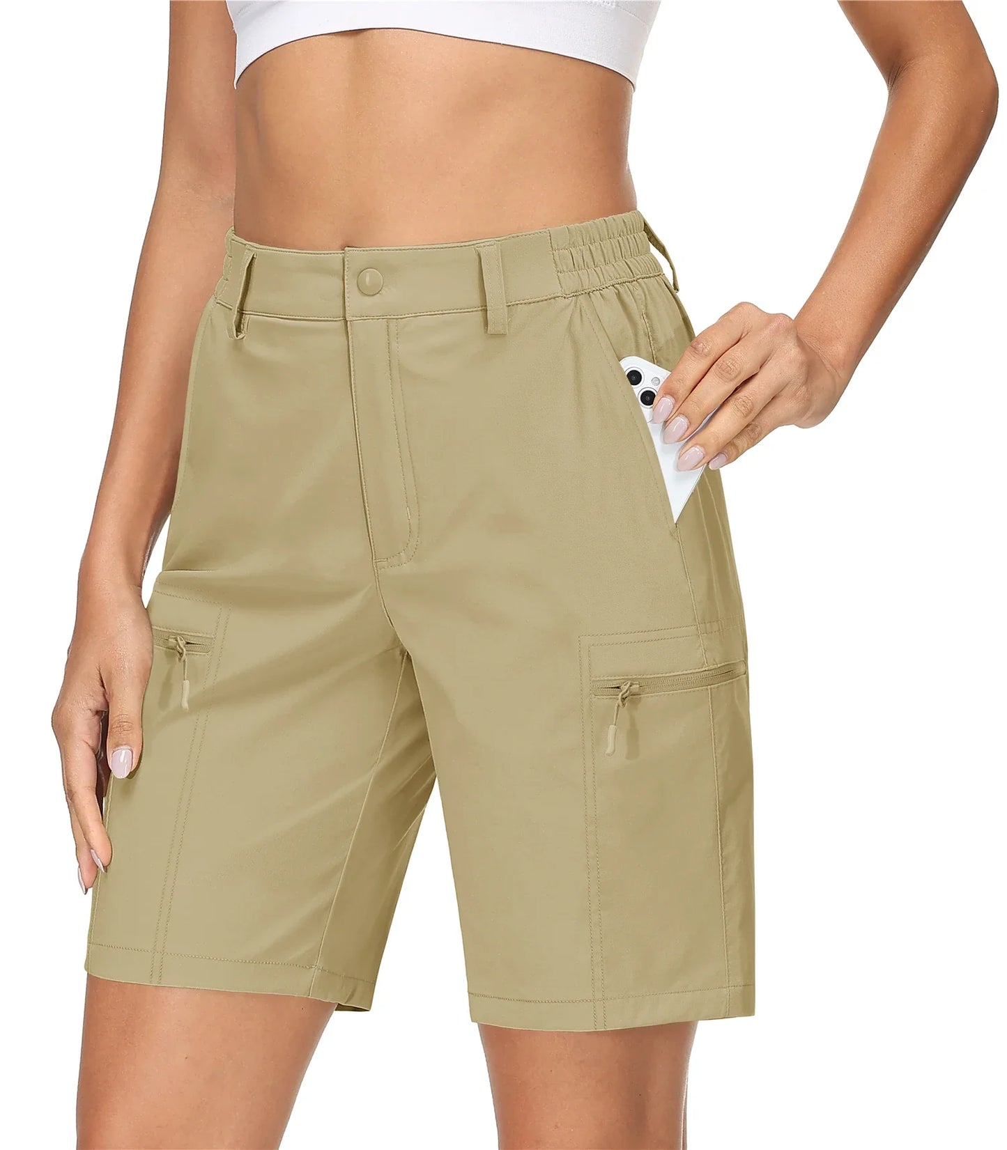Women’s Hiking Shorts Quick Dry Lightweight with Zipper Pockets