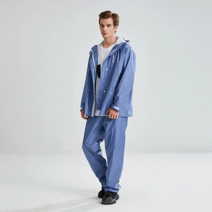 Men’s Waterproof Rain Suit – Jacket & Pants Set for Hiking & Outdoor Use