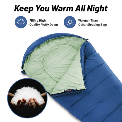 Ultralight Waterproof Cotton Mummy 4 Season Camping Sleeping Bag