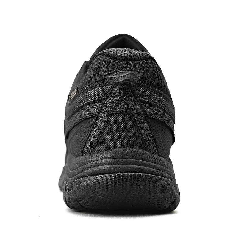Men’s Leather Hiking Shoes Rubber Sole for Walking and Climbing