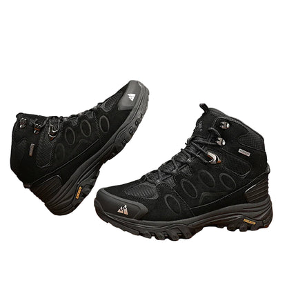 Men’s High Top Suede Hiking Boots Lace Up Non Slip for Winter