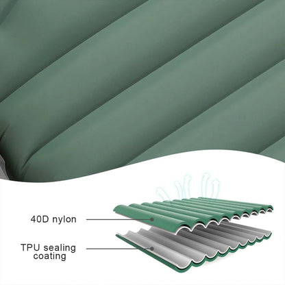 10 cm Self-Inflating Sleeping Mat Ultralight Waterproof Foot Pump and Pillow
