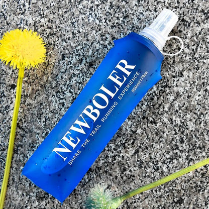 250 to 500 mL TPU Soft Flask Folding Water Bottle Collapsible for Hiking