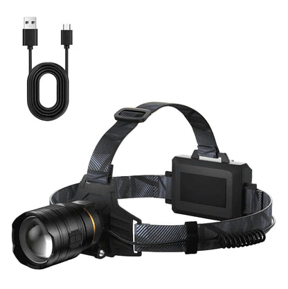 Rechargeable LED Headlamp 18650 with Zoom Function