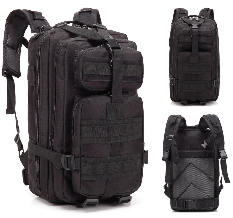 Camouflage Hiking Backpack Nylon Durable Multi Pocket