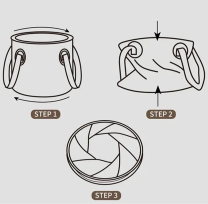 Portable Storage Bucket for Camping Accessories Organizer Bag