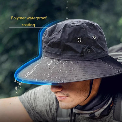 Unisex Adjustable Breathable Foldable Sun Hat for Hiking