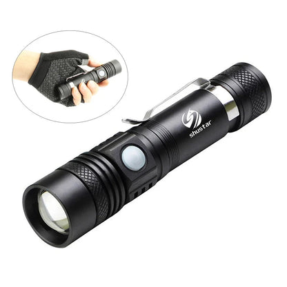 Rechargeable Flashlight for Hiking and Camping