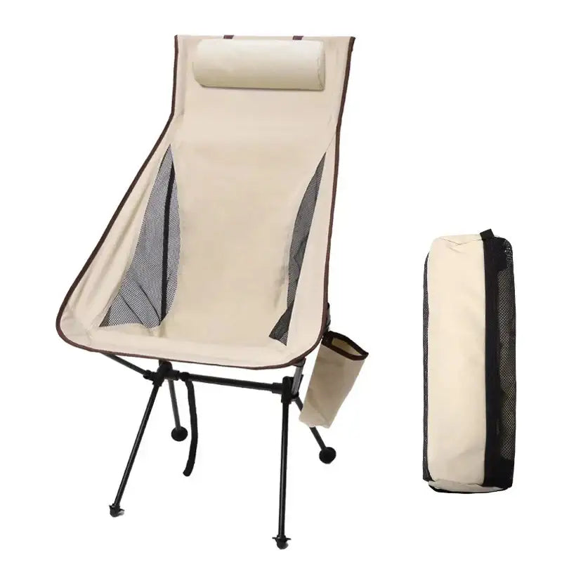 Lightweight Folding Camping Chair with Headrest - The PeakTrail