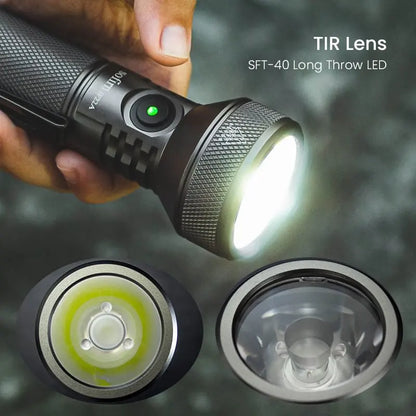 Flashlight – 2100lm, USB-C Rechargeable & Long Throw