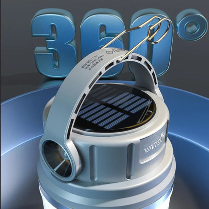 1100 Lumen Solar Rechargeable Camping Lamp LED Long Runtime
