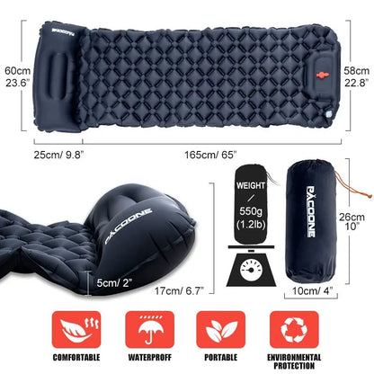 Camping Inflatable Mattress with Built-In Pump – AirSleep