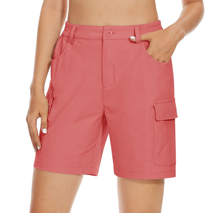 Women’s Hiking Shorts Quick Dry Waterproof Ripstop with Zipper Pockets