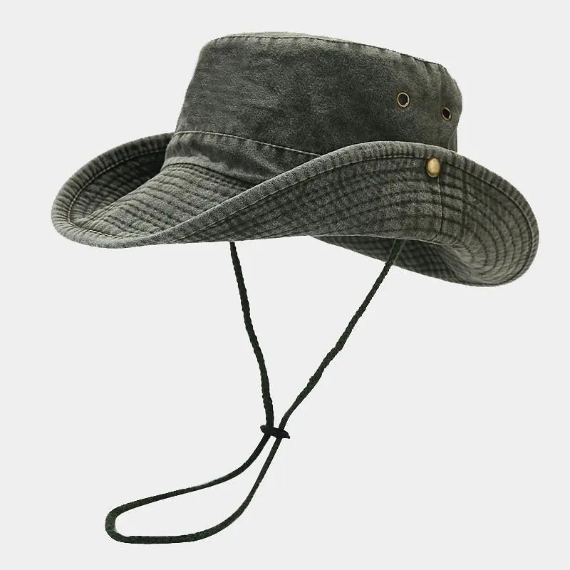 Unisex Cotton Bucket Hat Four Seasons Sun Cap